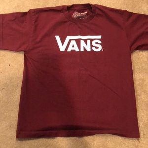 Vans maroon t-shirt